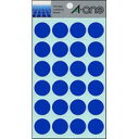 エーワン 07042 カラーラベル 青 20mmφ 14シート 送料無料