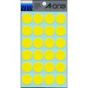 エーワン 07044 カラーラベル 黄 20mmφ 14シート 送料無料