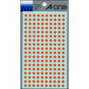 エーワン 07065 カラーラベル 橙 5mmφ 9シート 送料無料