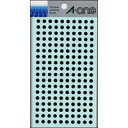 エーワン 07069 カラーラベル 黒 5mmφ 9シート 送料無料
