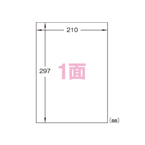 エーワン 28428 ラベルシール ツヤ消しフィルム透明 A4 1面10シート 送料無料