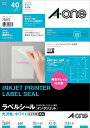 エーワン 28693 ラベルシール 光沢紙 A4 4面10シート 送料無料