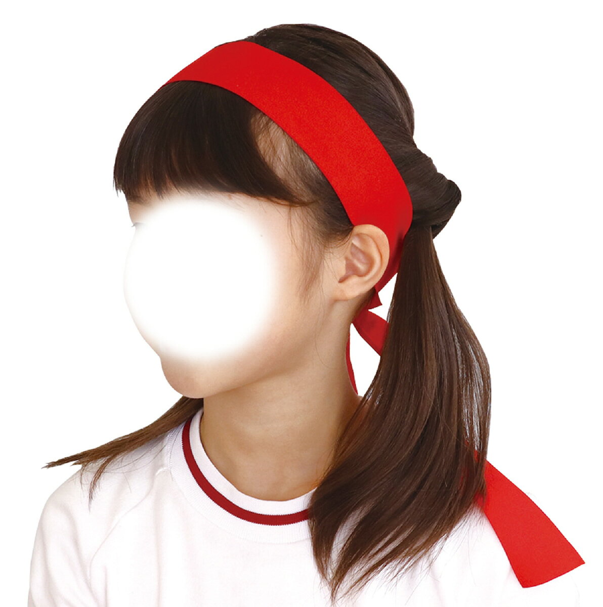 運動会用フィットハチマキ 10本組 全9色 ナイロンポリウレタンはちまき 赤 白 黒 ...