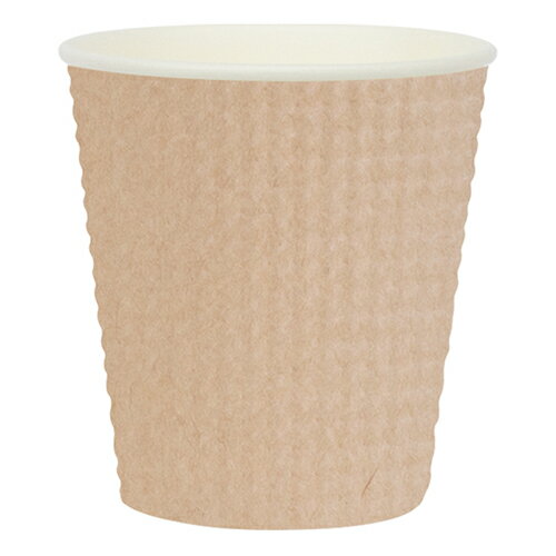 断熱紙コップ 7オンス 50個×5 205ml エンボス未晒しペーパーカップ 使い捨てカップ 送料無料