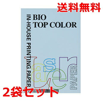 乐天商城 - 伊東屋 バイオトップカラー 80g A4 BT132 アイスブルー 100枚×2 モンディ