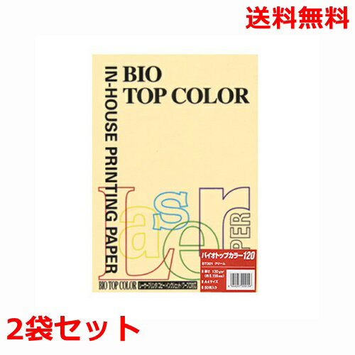Rakuten - 伊東屋 バイオトップカラー 120g A4 BT301 クリーム 50枚×2 モンディ