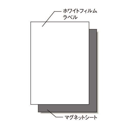 Rakuten - エーワン 31037 屋外でも使えるマグネットセット ツヤ消しフィルムマグネットセット A4 1面 3セット 送料無料