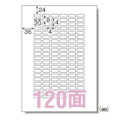 エーワン 31270 ラベルシール A4 120面 綺麗にはがせる10シート 送料無料