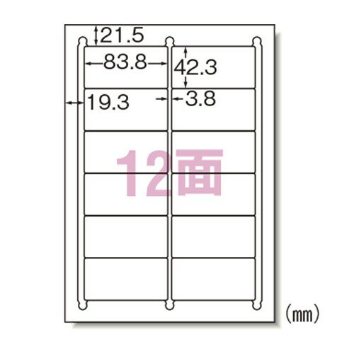 Rakuten - エーワン 76312 ラベルシール ハイグレード A4 12面100シート 送料無料