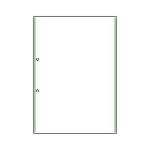 Rakuten - ヒサゴ BPC2203 A4 複写ノーカーボンマルチプリンタ帳票白紙 2穴 グリーンライン 100枚 送料無料