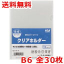 クリアホルダー B6 30枚 クリアファイル 送料無料