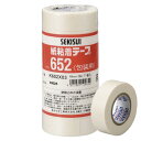 積水 紙粘着テープ652 幅18mm×長さ18m 7巻×5 K652X03 包装用 紙テープ 送料無料