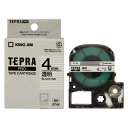 テプラPROテープ ST4K透明ラベル 幅4mm 8m×2巻 テプラカートリッジ キングジム 送料無料