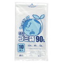 ゴミ袋 90L 透明 10枚×10 HEIKO シモジマ ポリ袋 送料無料