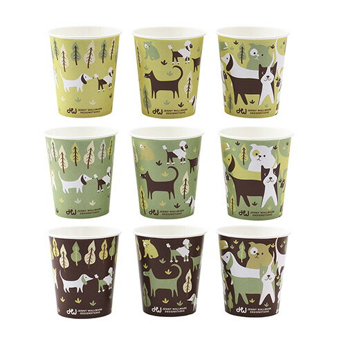 紙コップ 7オンス 50個×5セット 205ml 使い捨てカップ 絵柄アソート 送料無料