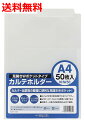 カルテホルダー Wポケット 100枚 A4 透明 KHW50 カルテ用クリアファイル ハピラ 送料無料