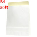 宅配袋 紙袋 50枚 Lサイズ B4 梱包袋 テープ付 片艶 送料無料