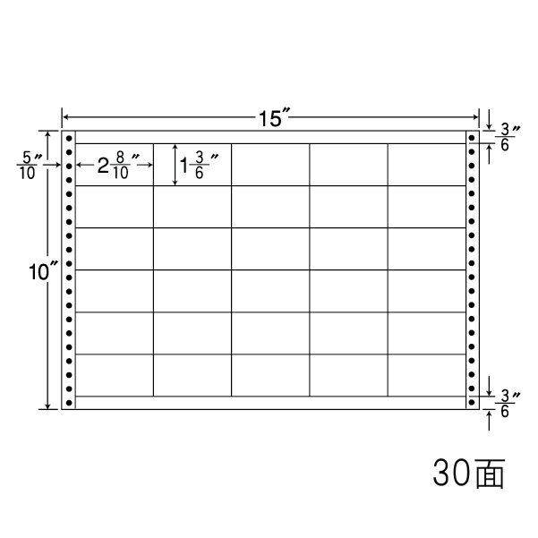 乐天商城 - ナナフォーム LB15G タックフォームラベル耐熱タイプ 30面 500折(4,500枚)