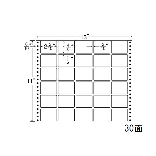ナナラベル M13R ナナフォームM 30面5×6 500シートシートサイズ:13"×11"(330mm×279mm)ラベルサイズ:2 2/10"×1 4/6"(56mm×42mm)面付:6面×5面 30面対応プリンタ:ドットプリンタ入数:500折(15,000枚)ナナフォーム 連続ラベルタックシール Mタイプ(レギュラータイプ)●コンピュータ用ラベルの専用タック紙を使用し、最も普及している連続ラベルです。剥離紙は白色クラフトセパです。ナナラベル M13R ナナフォームM 30面5×6 500シートシートサイズ:13"×11"(330mm×279mm)ラベルサイズ:2 2/10"×1 4/6"(56mm×42mm)面付:6面×5面 30面対応プリンタ:ドットプリンタ入数:500折(15,000枚)ナナフォーム 連続ラベルタックシール Mタイプ(レギュラータイプ)●コンピュータ用ラベルの専用タック紙を使用し、最も普及している連続ラベルです。剥離紙は白色クラフトセパです。