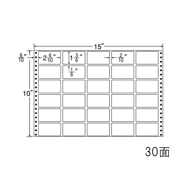 ナナラベル M15R ナナフォームM 30面5×6 500シート