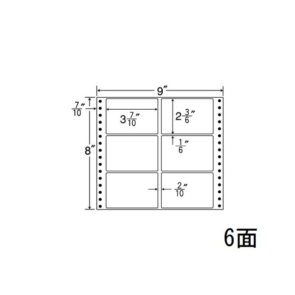 乐天商城 - ナナラベル M9R ナナフォームM 6面2×3 500シート