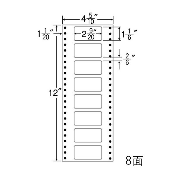 Rakuten - ナナラベル MM4D ナナフォームM 8面1×8 1000シート