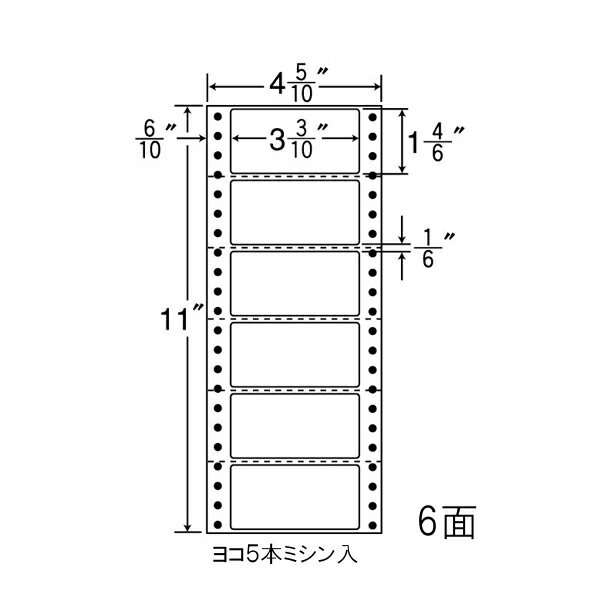 Rakuten - ナナラベル MM4U ナナフォームM 6面1×6 1000シート