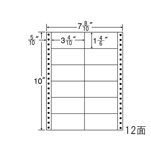 Rakuten - ナナラベル MM7B ナナフォームM 12面2×6 1000シート