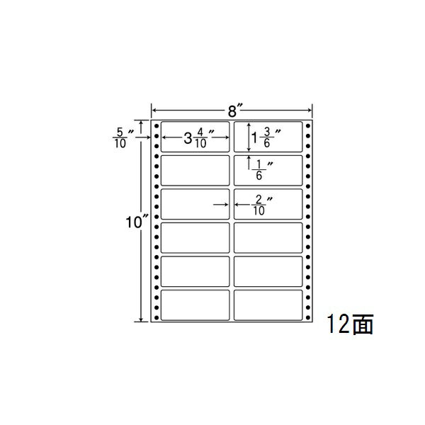 Rakuten - ナナラベル MM8A ナナフォームM 12面2×6 500シート