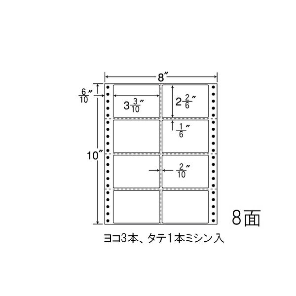 Rakuten - ナナラベル MM8DS ナナフォームM 8面2×4 500シート