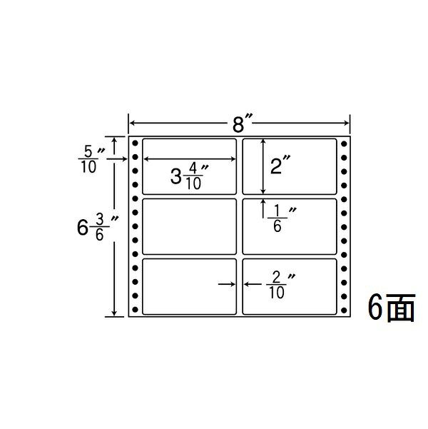 Rakuten - ナナラベル MM8U ナナフォームM 6面2×3 1000シート