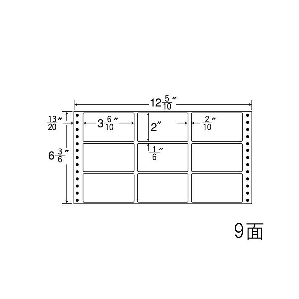 ナナラベル MT12G ナナフォームM 9面3×3 1000シートシートサイズ:12 5/10"×6 3/6"(318mm×165mm)ラベルサイズ:3 6/10"×2"(91mm×51mm)面付:3面×3面 9面対応プリンタ:ドットプリンタ入数:1000折(500折×2)(9,000枚)ナナフォーム 連続ラベルタックシール Mタイプ(レギュラータイプ)●コンピュータ用ラベルの専用タック紙を使用し、最も普及している連続ラベルです。剥離紙は白色クラフトセパです。ナナラベル MT12G ナナフォームM 9面3×3 1000シートシートサイズ:12 5/10"×6 3/6"(318mm×165mm)ラベルサイズ:3 6/10"×2"(91mm×51mm)面付:3面×3面 9面対応プリンタ:ドットプリンタ入数:1000折(500折×2)(9,000枚)ナナフォーム 連続ラベルタックシール Mタイプ(レギュラータイプ)●コンピュータ用ラベルの専用タック紙を使用し、最も普及している連続ラベルです。剥離紙は白色クラフトセパです。
