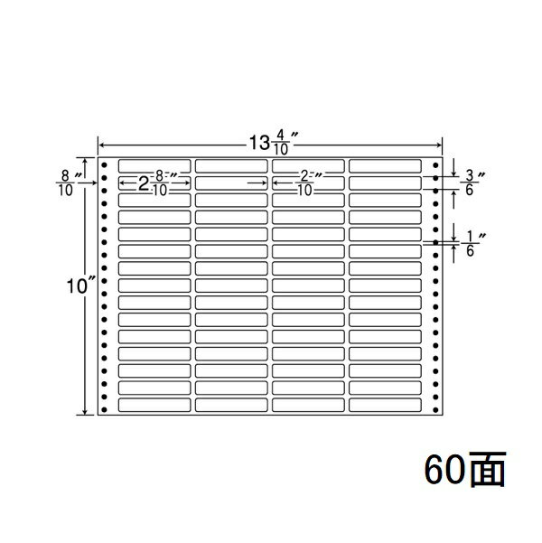 ナナラベル MT13H ナナフォームM 60面4×15 500シート