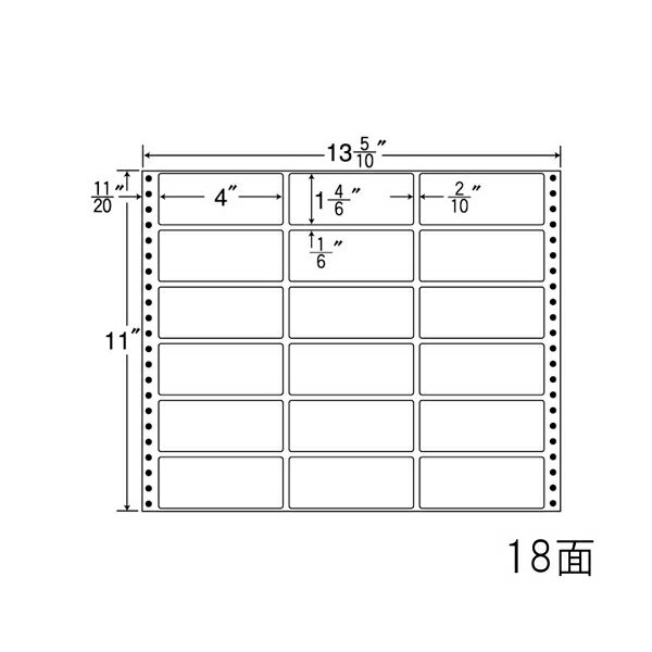 ナナラベル MT13M ナナフォームM 18面3×6 500シート