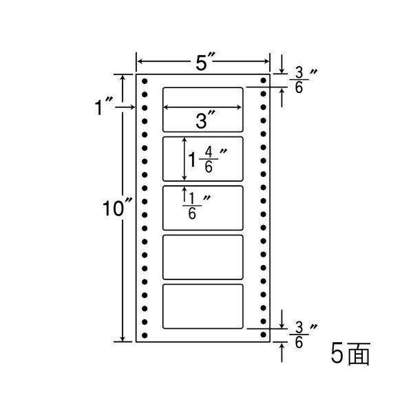 Rakuten - ナナラベル MT5N ナナフォームM 5面1×5 1000シート