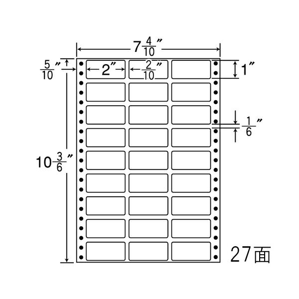 Rakuten - ナナラベル MT7L ナナフォームM 27面3×9 1000シート
