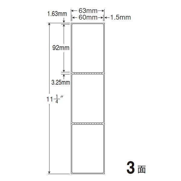 ナナラベル TMR2BE PDラベルBタイプ 横 3面1×5 再剥離 2000シートシートサイズ:連帳 63mm×286mmラベルサイズ:60mm×92mm面付:3面×1面 3面対応プリンタ:サーマルプリンタ入数:2000折(500折×4)(6,000枚)PDラベル・SCMラベル（連続タイプ）●PDラベルとは、店舗仕分け用に用いられる物流ラベルで、納品データの送信を前提としていない、納品伝票の添付が必要なオフライン型ラベルです。SCMラベルとは、オンライン(EDI)で送信される、事前出荷明細情報と納品された商品とを照合するため、納品される段ボールやオリコンに貼られるバーコードラベルのことです。●サーマルプリンタ対応。リボン不要の感熱発色タイプです。●高感度感熱紙を使用し、高速プリンタでもきれいに印字できます。ナナラベル TMR2BE PDラベルBタイプ 横 3面1×5 再剥離 2000シートシートサイズ:連帳 63mm×286mmラベルサイズ:60mm×92mm面付:3面×1面 3面対応プリンタ:サーマルプリンタ入数:2000折(500折×4)(6,000枚)PDラベル・SCMラベル（連続タイプ）●PDラベルとは、店舗仕分け用に用いられる物流ラベルで、納品データの送信を前提としていない、納品伝票の添付が必要なオフライン型ラベルです。SCMラベルとは、オンライン(EDI)で送信される、事前出荷明細情報と納品された商品とを照合するため、納品される段ボールやオリコンに貼られるバーコードラベルのことです。●サーマルプリンタ対応。リボン不要の感熱発色タイプです。●高感度感熱紙を使用し、高速プリンタでもきれいに印字できます。