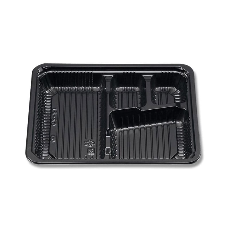 蓋付 弁当容器 食品容器 フードパック 総菜弁当用使い捨て食器 弁当容器本体 外寸：横230×縦171×高34mm 材質：BS ●電子レンジ使用可 ●オーブン使用不可 ●耐油性:あり ●耐熱温度:100℃ ●ごはんの容量:約210g ●入数...