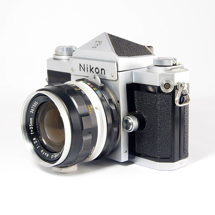 カメラのナニワの【中古】 (ニコン) Nikon F+35/2.8【中古カメラ フィルム一眼】 ランク：B｜アングル2