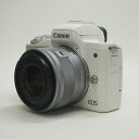 【中古】 (キヤノン) Canon EOS KISS M2+EF-M15-45 IS STM ホワイト【中古カメラ デジタル一眼】 ランク:B