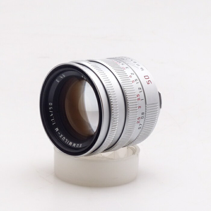 【中古】 (ライカ) Leica Summilux-M 50/F1.4 E46 フード組込 シルバー【中古レンズ レンジファインダ..
