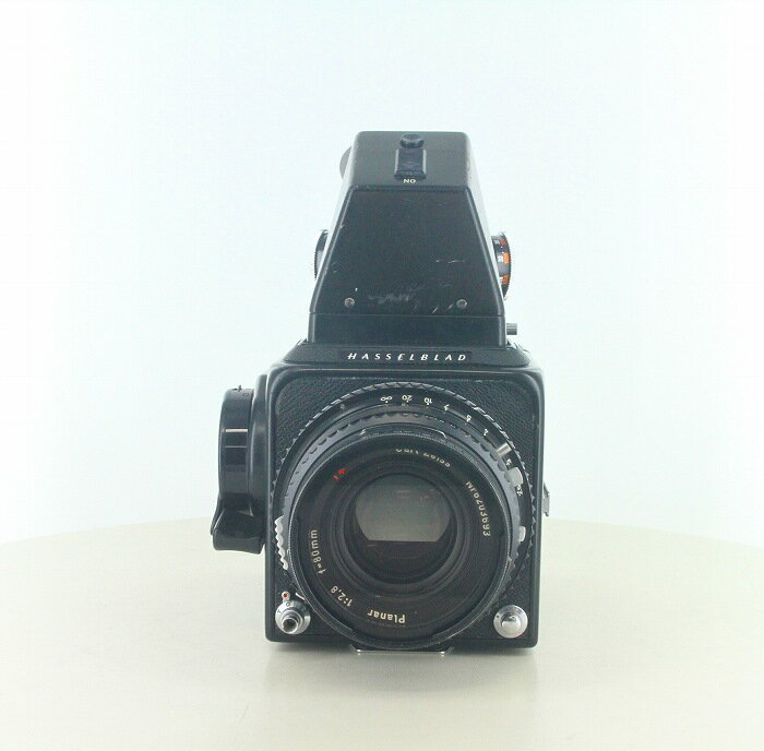 【中古】 (ハッセルブラッド) HASSELBLAD 500C/M ブラック + プリズムメーターファインダー + プラナーC80/2.8 + A12【中古カメラ 中判カメラ】 ランク：B