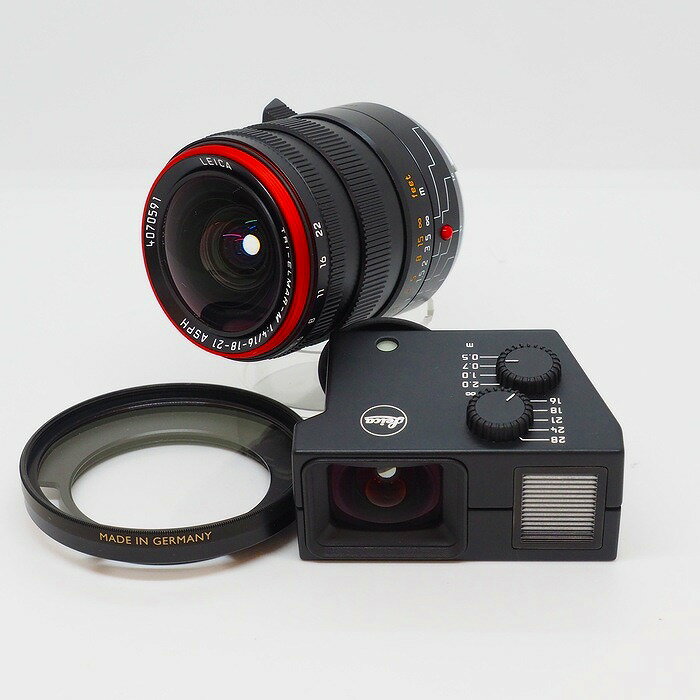 【中古】 (ライカ) Leica トリエルマーM 16-18-21/f4 ASPH.ワイドアングルファインダー付き【中古レン..