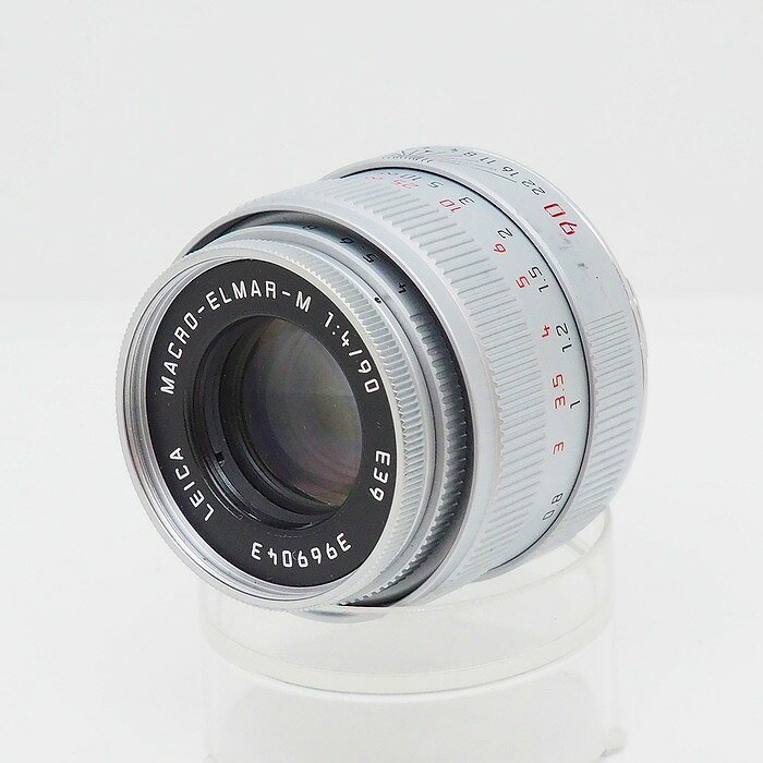 【中古】 (ライカ) Leica Macro-Elmar M90/4（6bitナシ）E39シルバ-【中古レンズ 舶来レンズ】 ランク：B