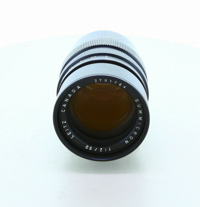 【中古】 (ライカ) Leica ズミクロン M90/2 E48 フード組込 ブラッククローム【中古レンズ レンジファ..