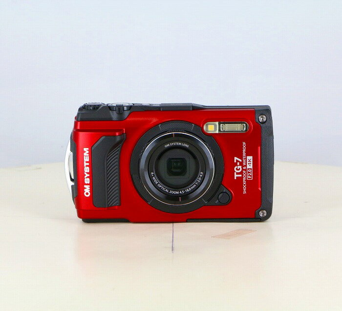 【中古】OM SYSTEM TG-7 レツド ランク：AB「カメラのナニワ　梅田買取センター在庫」【コンパクトデジカメ】商品コード：2221091103380