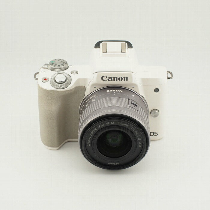Rakuten - 【中古】 (キヤノン) Canon EOS KISS M/EF-M15-45 IS STM キツト ホワイト【中古カメラ デジタル一眼】 ランク：AB