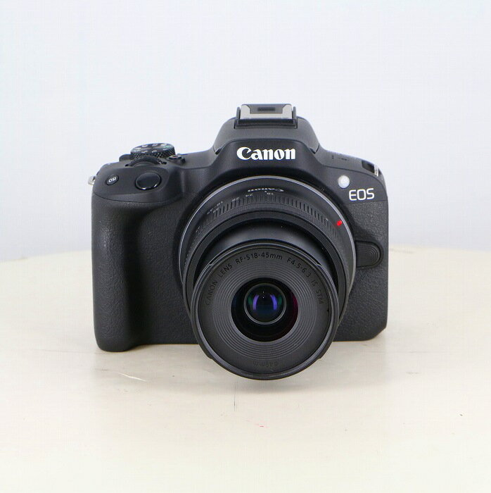 【中古】キヤノン EOS R50+RF18-45 IS STM レンズキツト ブラツク ランク：AB「カメラのナニワ　梅田買..