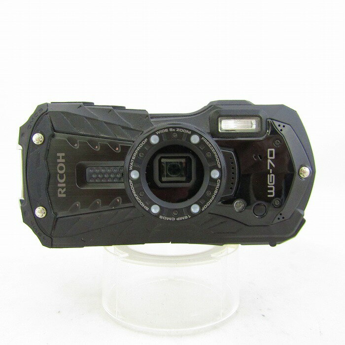 【中古】 (リコー) RICOH WG-70 ブラツク【中古カメラ コンパクトデジカメ】 ランク：B