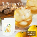 夏にピッタリ！ひんやり生姜ゆずドリンク ジンジャー お徳用 28杯分 個包装 粉末飲料 水で溶かすだけ ジンジャー ピリ辛 熱中症対策 水分補給 アイスドリンク 黄金生姜 高知県産ゆず ゆず果汁 持ち運び 送料無料 ジンジャーエール